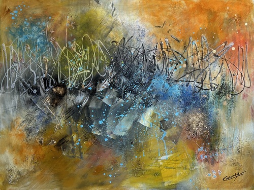 Labyrinthe de lumières.  36x48
