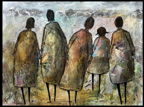 Les porteuses d’histoires.  30x40