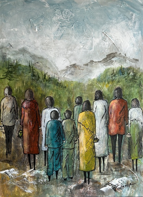 S’émerveiller devant l’immensité 40x30
