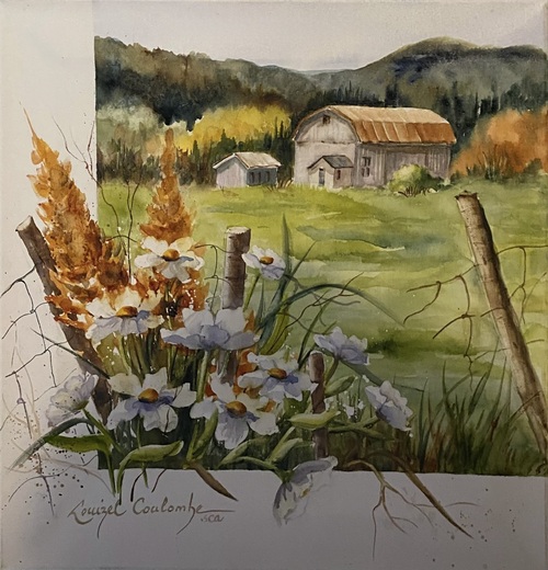 La belle du rang Périgny.   16x16