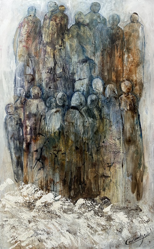 Porter le monde sur ses épaules.  48x30