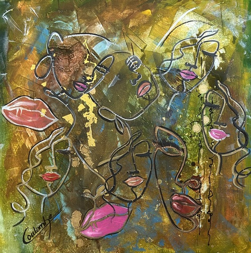 Face à face.  24x24