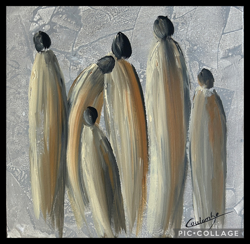 On est bien quand on est collées.  20x20