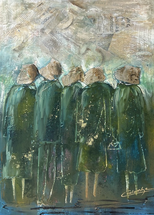 Des mots pleins la tête. 24x18