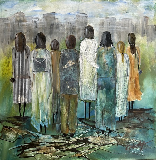 Partir ou rester.      30x30