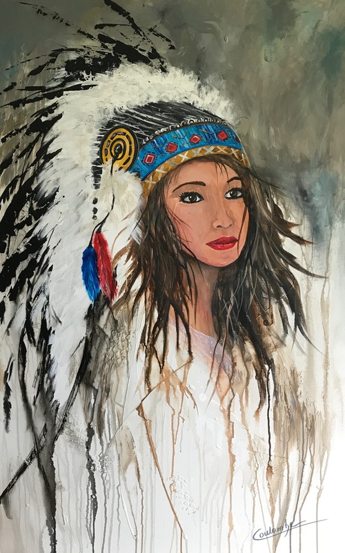 Visage d’ange.   60 x 36