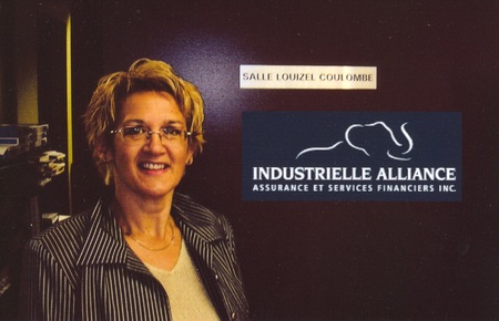 Une salle de conférence fut nommée à  mon nom chez Industrielle Alliance à Québec