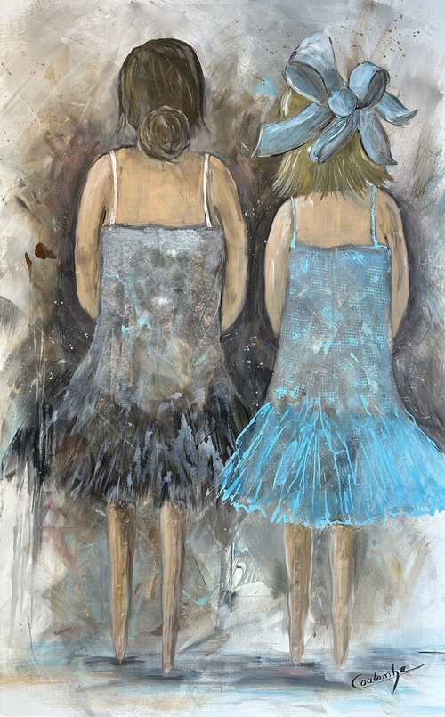 Prêtes pour le spectacle.   40 x 30