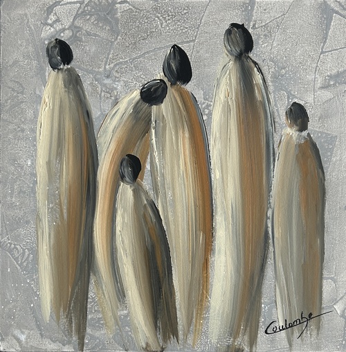 On est bien quand on est collés.  20x20