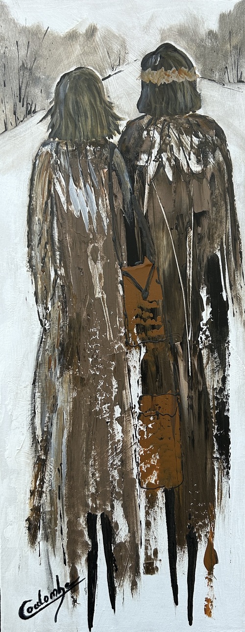 Sur le chemin de l’inconnu.   30x12
